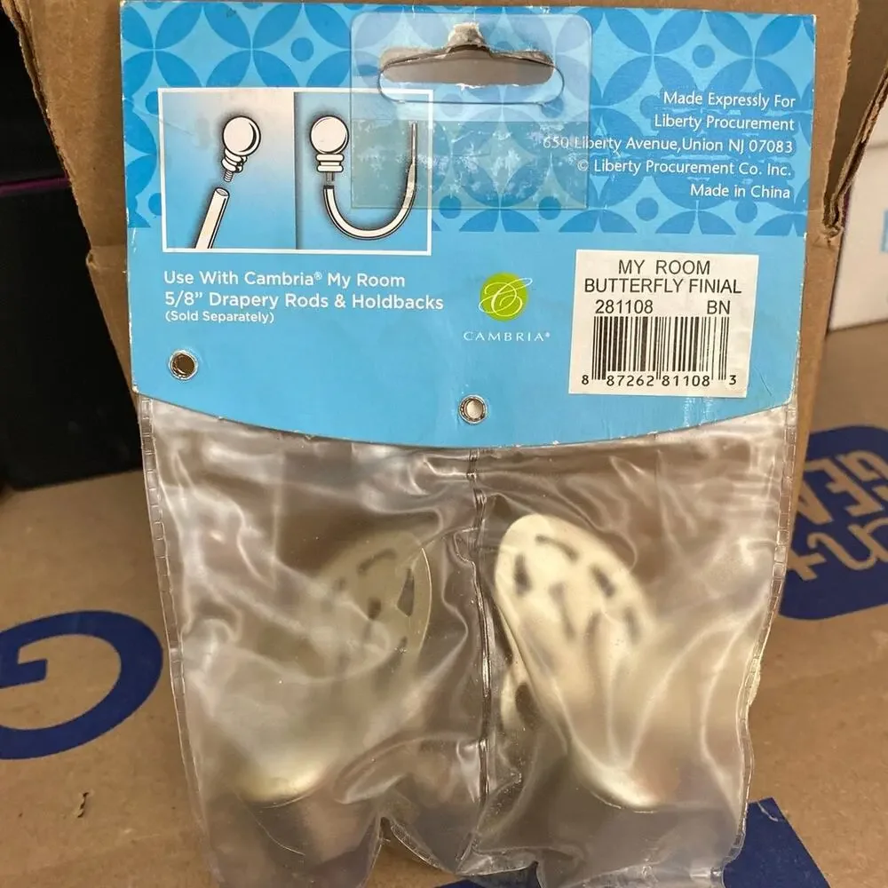 cambria butterfly finials